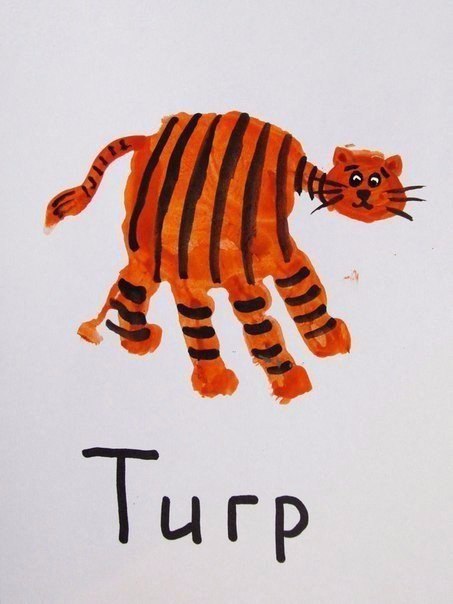 Рисуем с самыми маленькими. Рисунки ладошкой