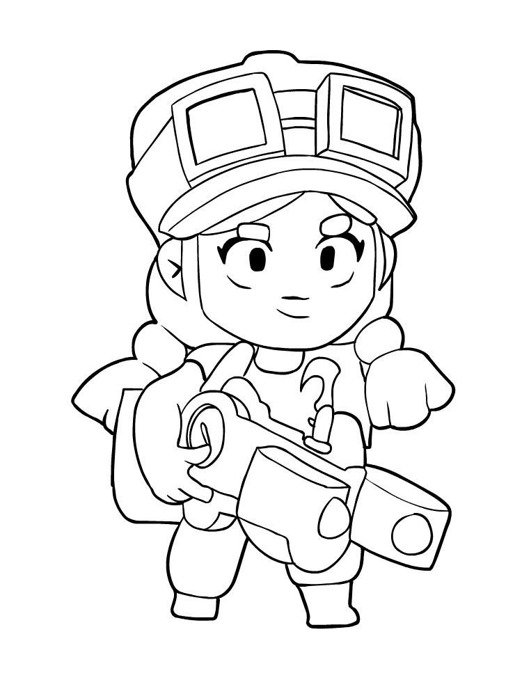 Раскраски из игры бравл старс