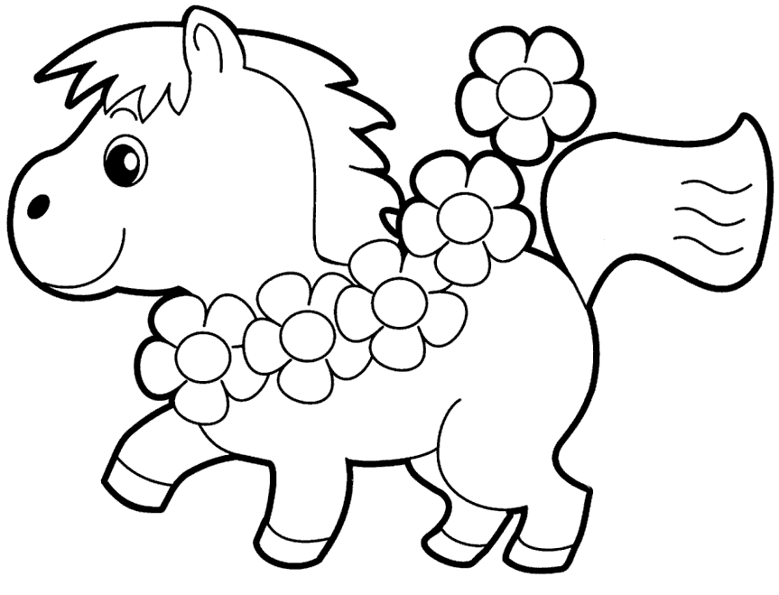 Раскраски с животными для девочек