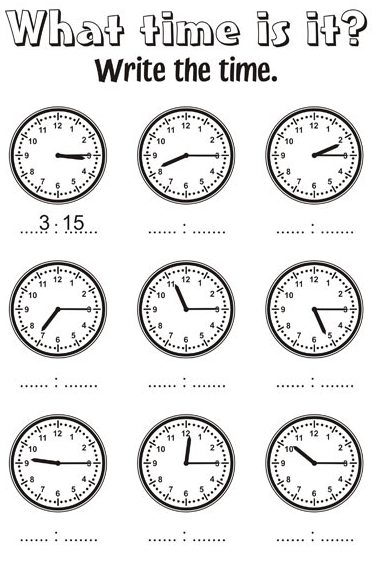 Учимся определять время по стрелочным часам. Задачи про стрелочные часы