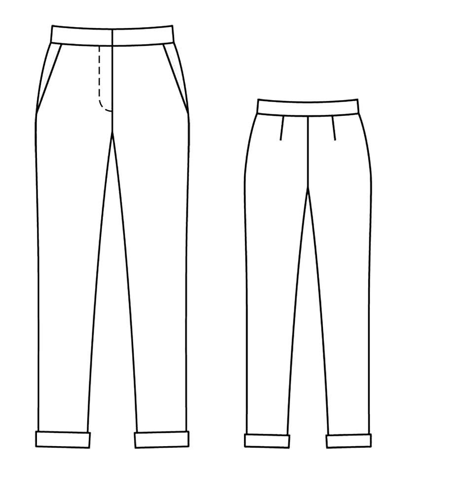 Брюки штаны и джинсы. Раскраски одежда