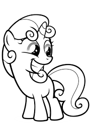 Раскраски с милыми пони единорогами для девочек