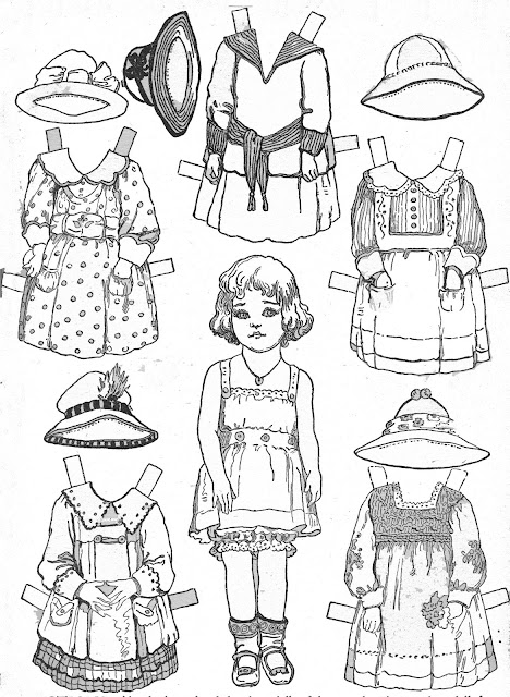 одень куклу. вырежи одежду и куклу из листа бумаги и раскрась ее