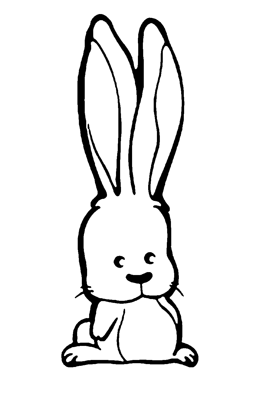 Раскраски зайчика для малышей