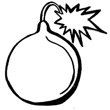 Раскраски с динамитом бомбами и авиабомбами