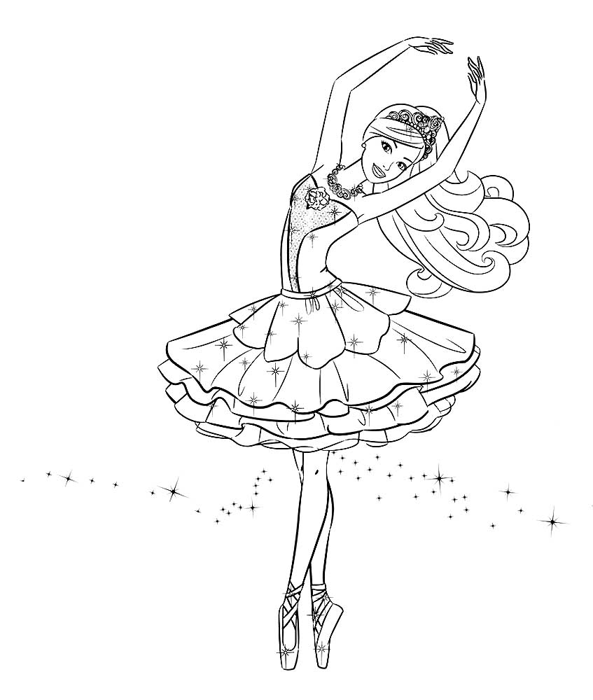 Раскраски с куклами Барби