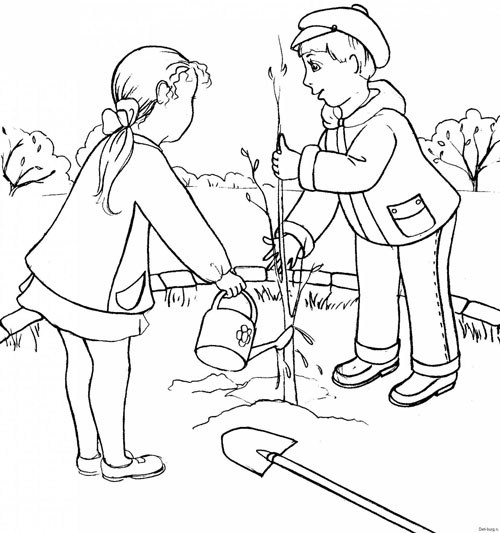 Раскраски на тему время года весна