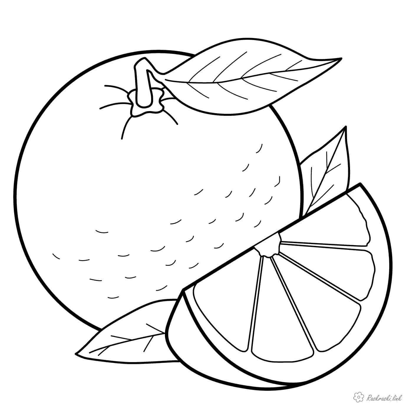 Детские раскраски для раннего развития детей с фруктами и ягодами 