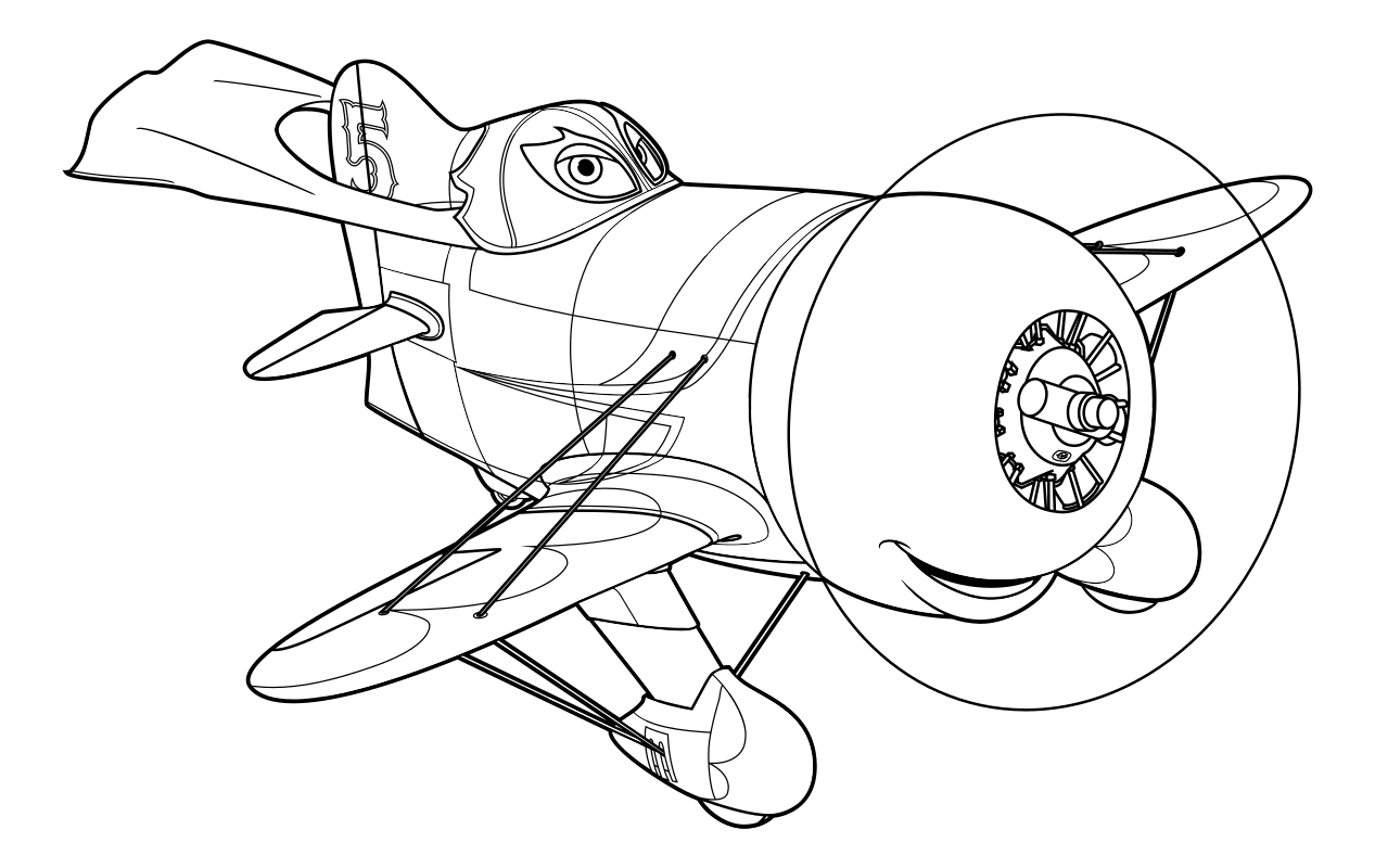Самолет из мультфильма