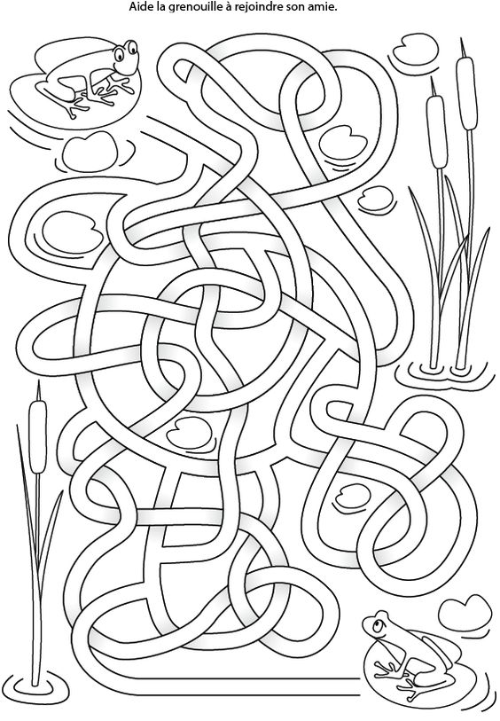 Пройди лабиринт. Раскраски с лабиринтом.