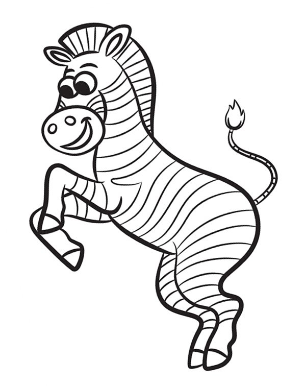 Полосатая зебра