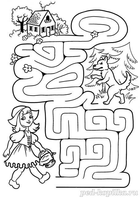 Лабиринты для детей 8-9 лет