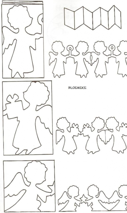 Шаблоны гирлянд для вырезания на праздники