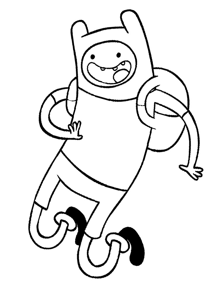 Раскраски из мультипликационного сериала время приключений