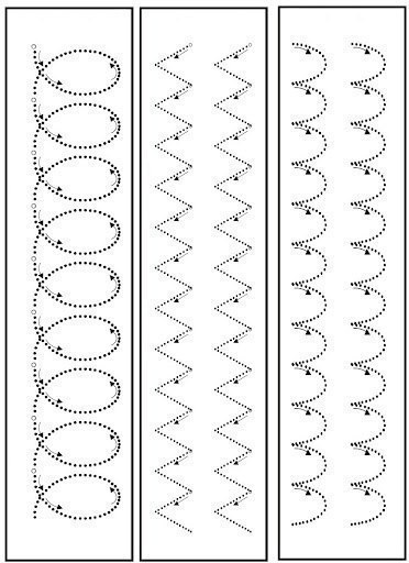 Задания для подготовки руки к письму.
