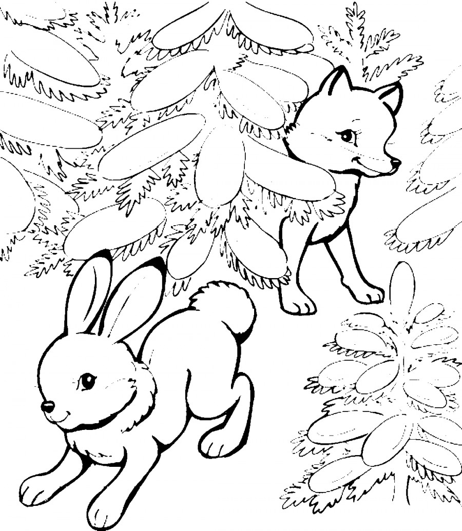 Зимние раскраски скачать и распечатать бесплатно