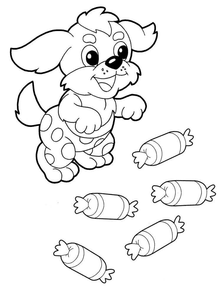 Раскраски с конфетами и чупа чупсами