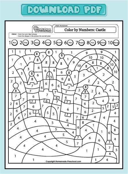 Раскраски по цифрам с животными и техникой
