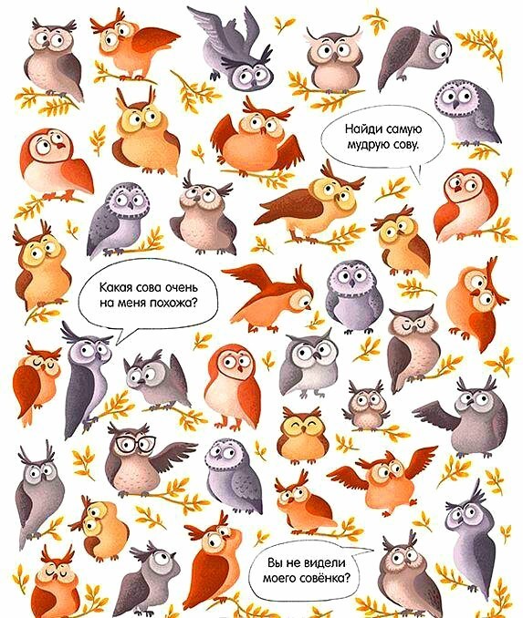 Находилки, задания на логику по поиску похожих предметов