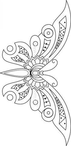 Контуры, трафареты, шаблоны бабочек для вырезания аппликаций  и поделок