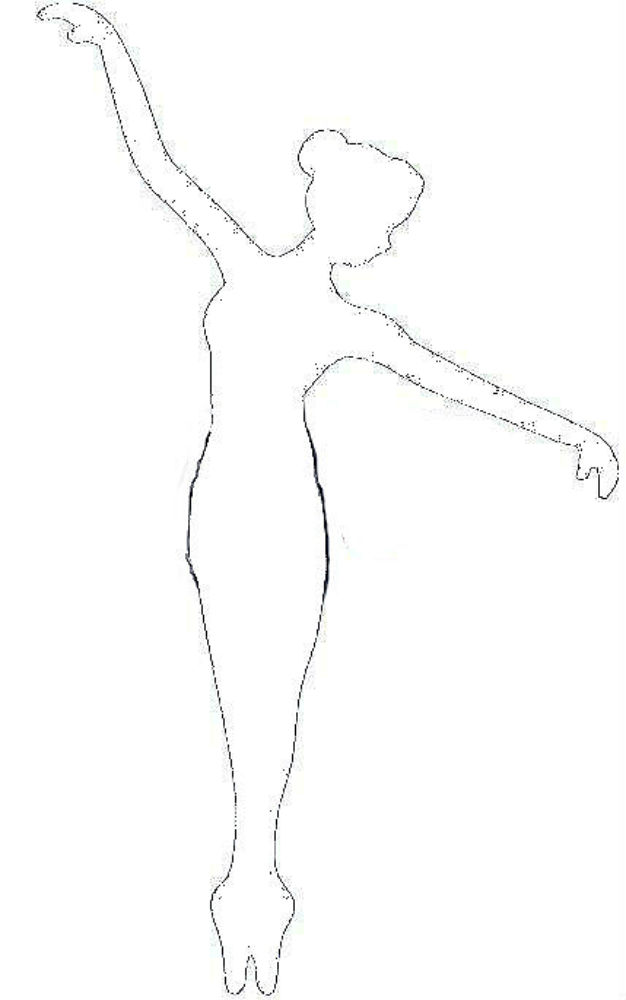 Контуры и шаблоны балерин для вырезания скачать бесплатно онлайн