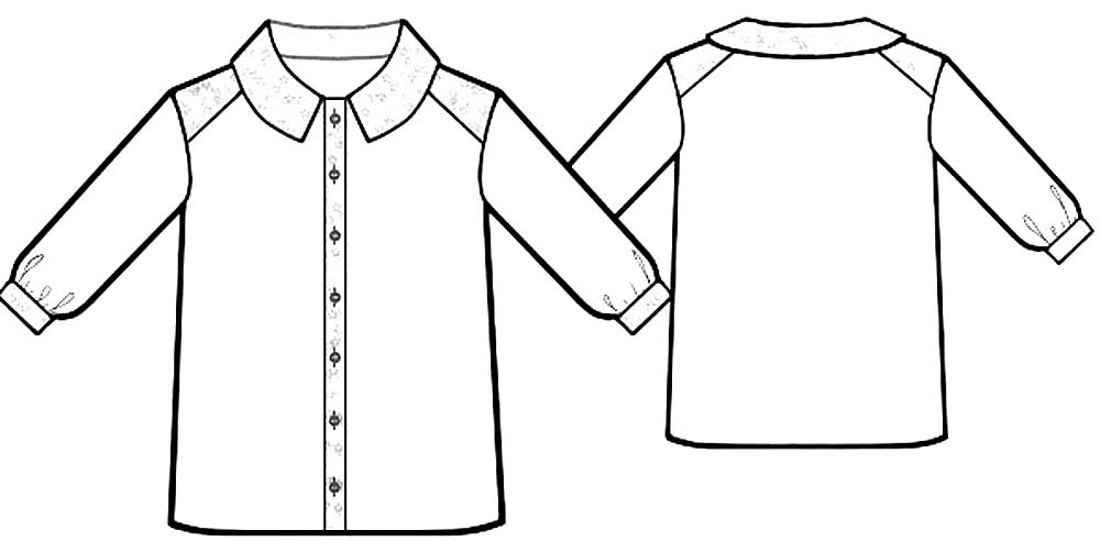 Одежда. Рубашка для вырезания и раскрашивания 