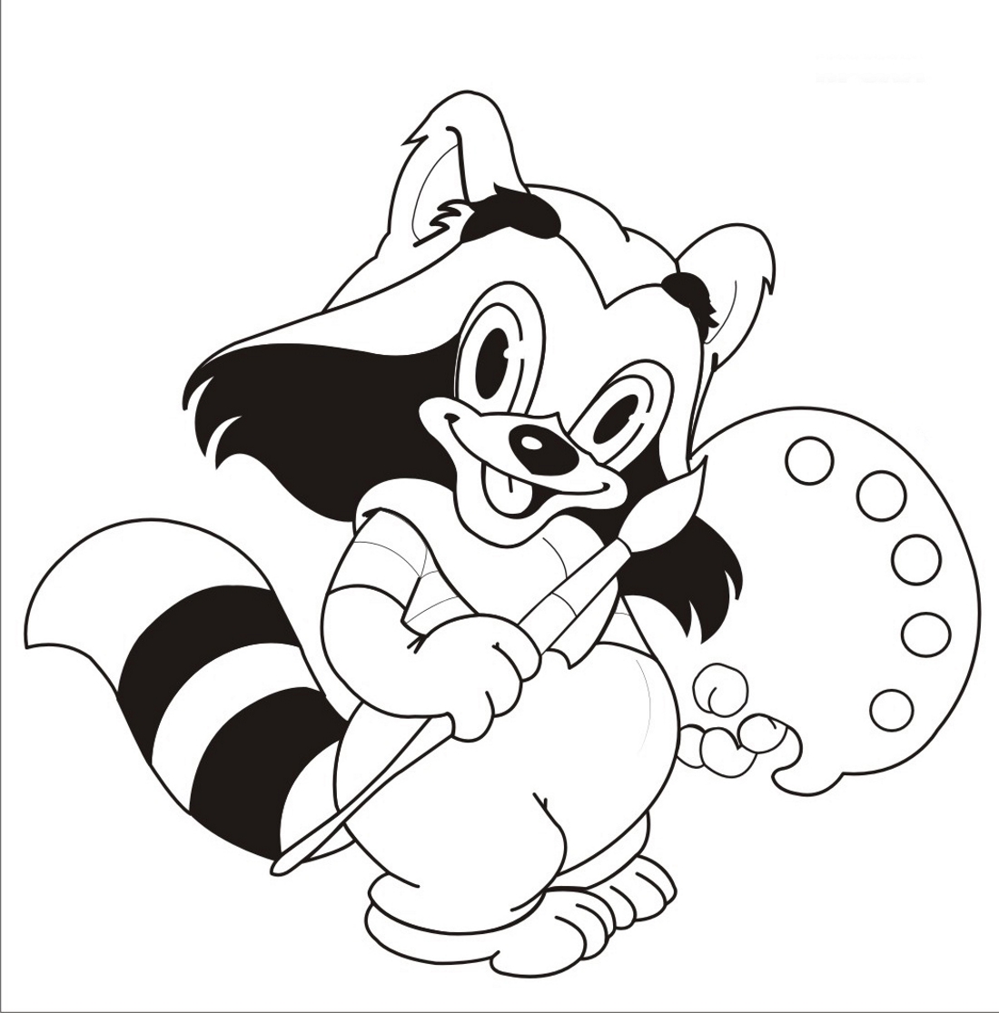 Животное енот