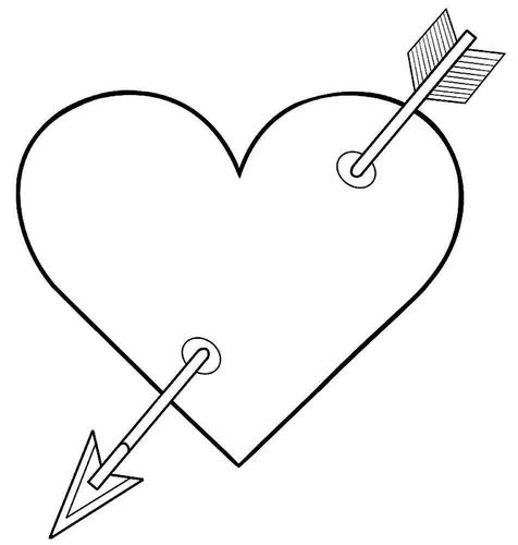 контуры сердечек для поделок на летнюю и весеннюю тему