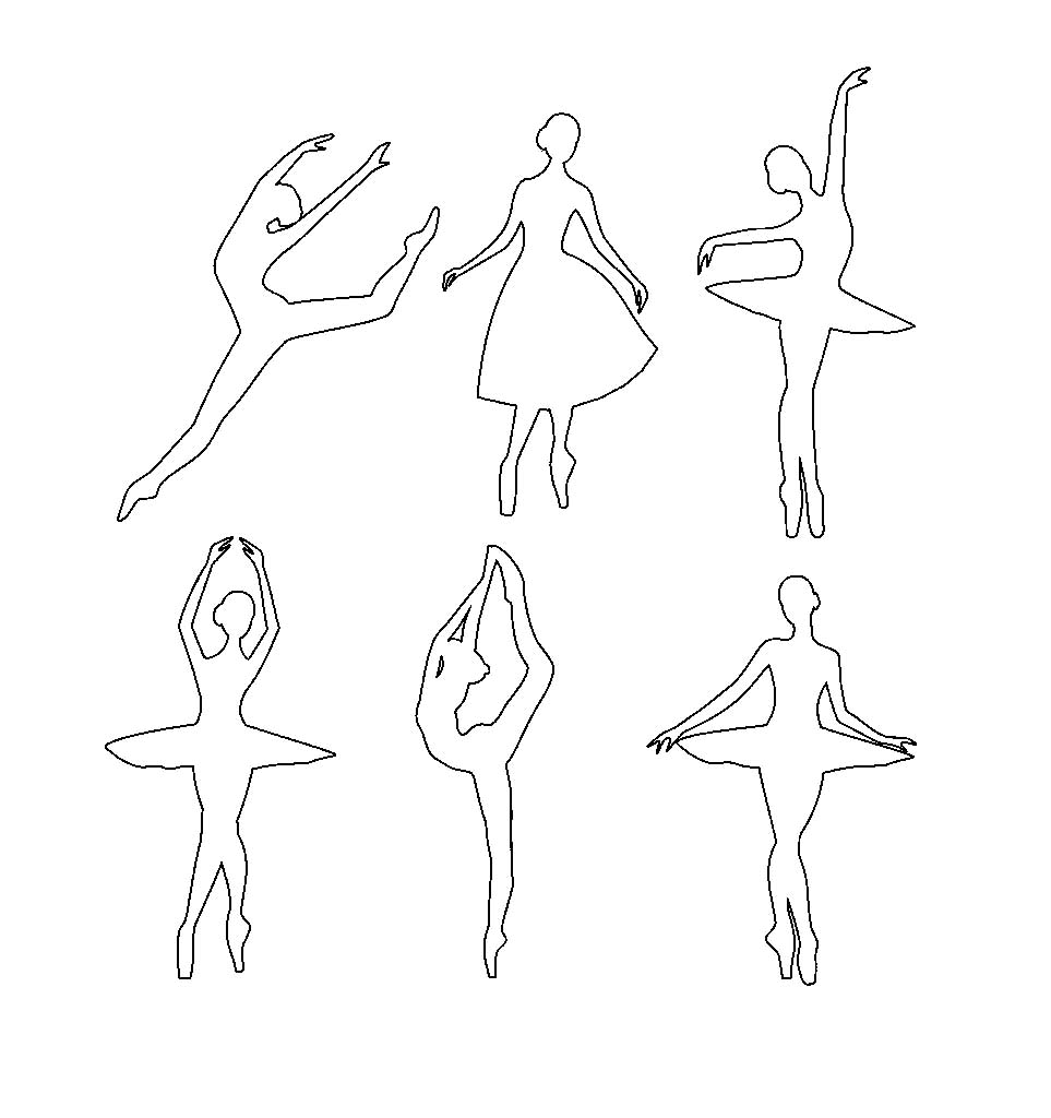 контуры балерин 