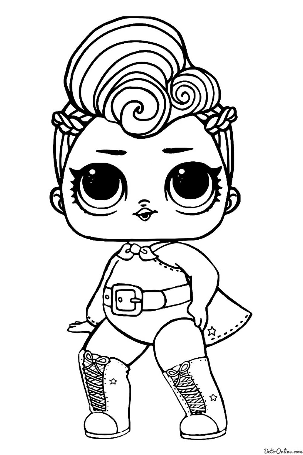 раскраски с куклами лол для девочек