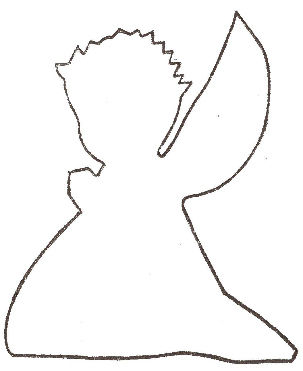 контуры ангела для поделок на летнюю и весеннюю тему