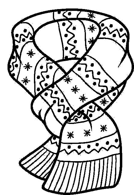 Зимняя одежда, шарф