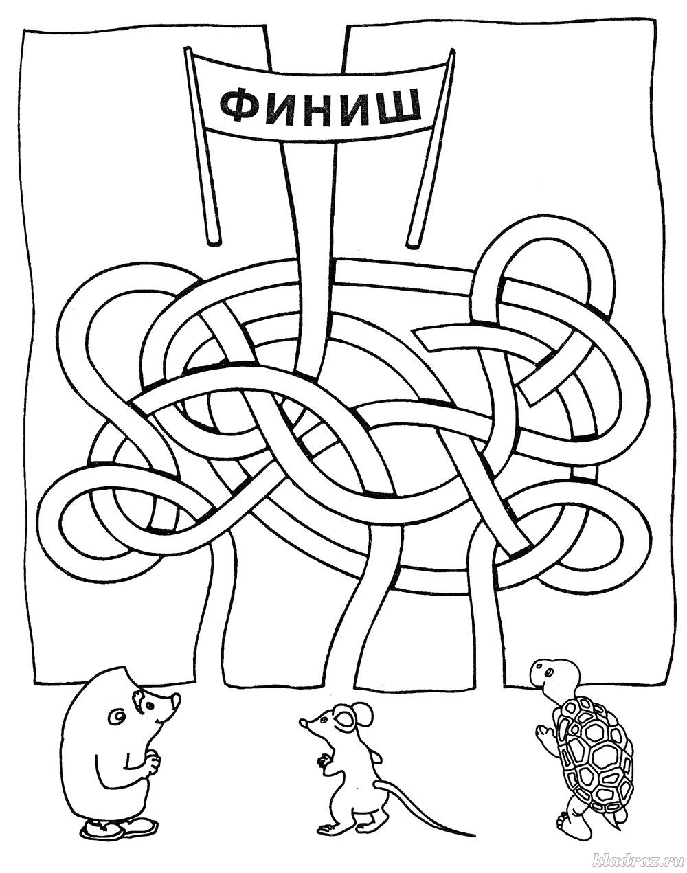 Лабиринты для детей 6-7 лет