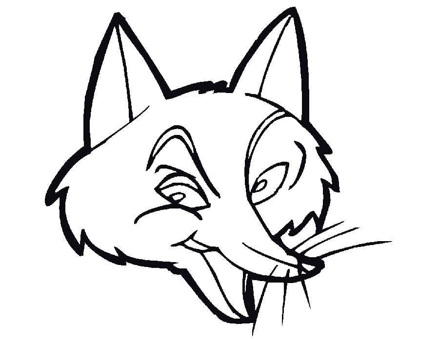 Раскраски хитрая лиса обманщица