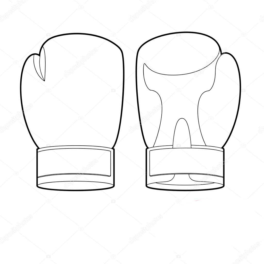 Раскраски с боксерскими перчатками