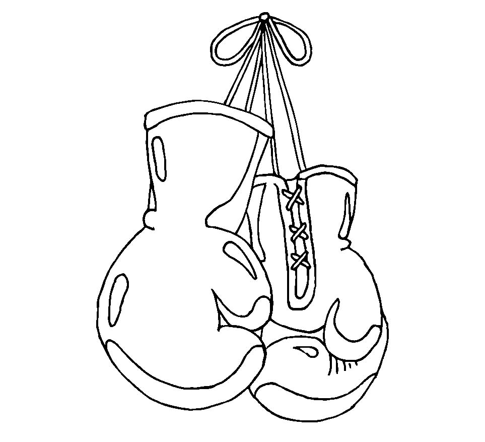 Раскраски с боксерскими перчатками