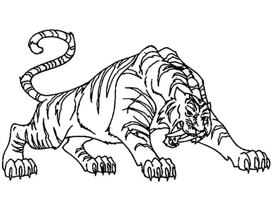 Раскраски с тиграми