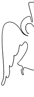 контуры ангела для поделок на летнюю и весеннюю тему