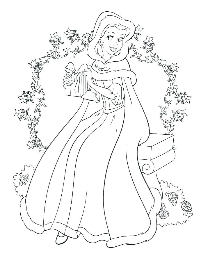 Раскраски принцессы для девочек