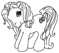 Раскраски с милыми пони единорогами для девочек