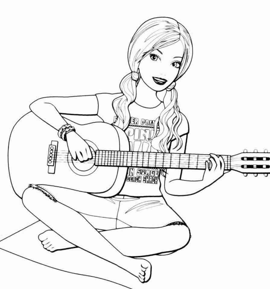 Раскраски с куклами Барби