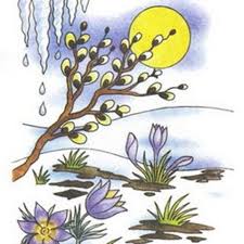 дети рисуют про весну