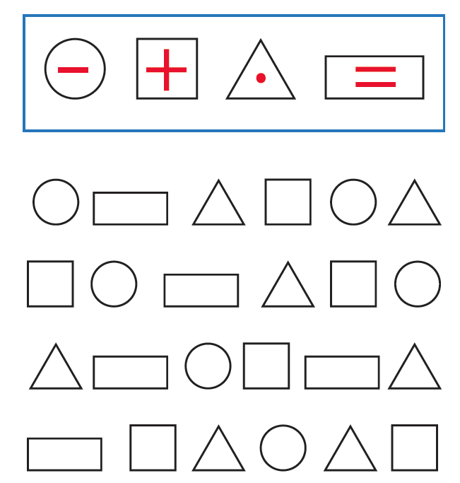 Выполни по образцу задание. Изучи образец и дополни объекты или фигуры ниже п...