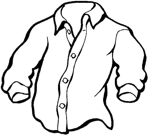 Одежда. Рубашка для вырезания и раскрашивания 