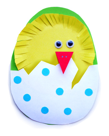 Пасхальные яйца, аппликации из цветной бумаги
