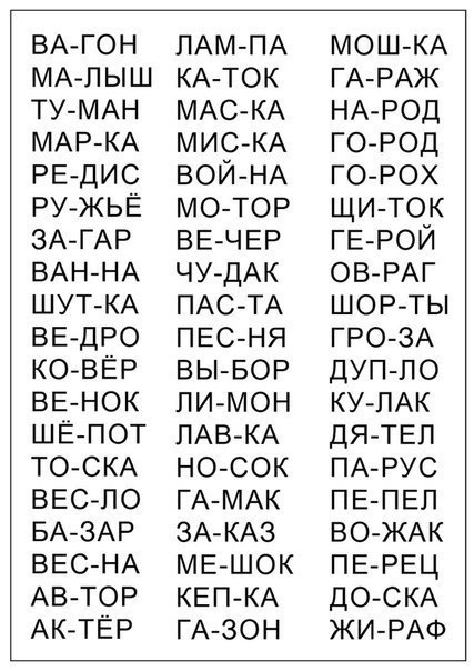 Все Задания которые помогут научиться читать Тренажер для чтения. Короткие слова. Карточки для обучения чтению