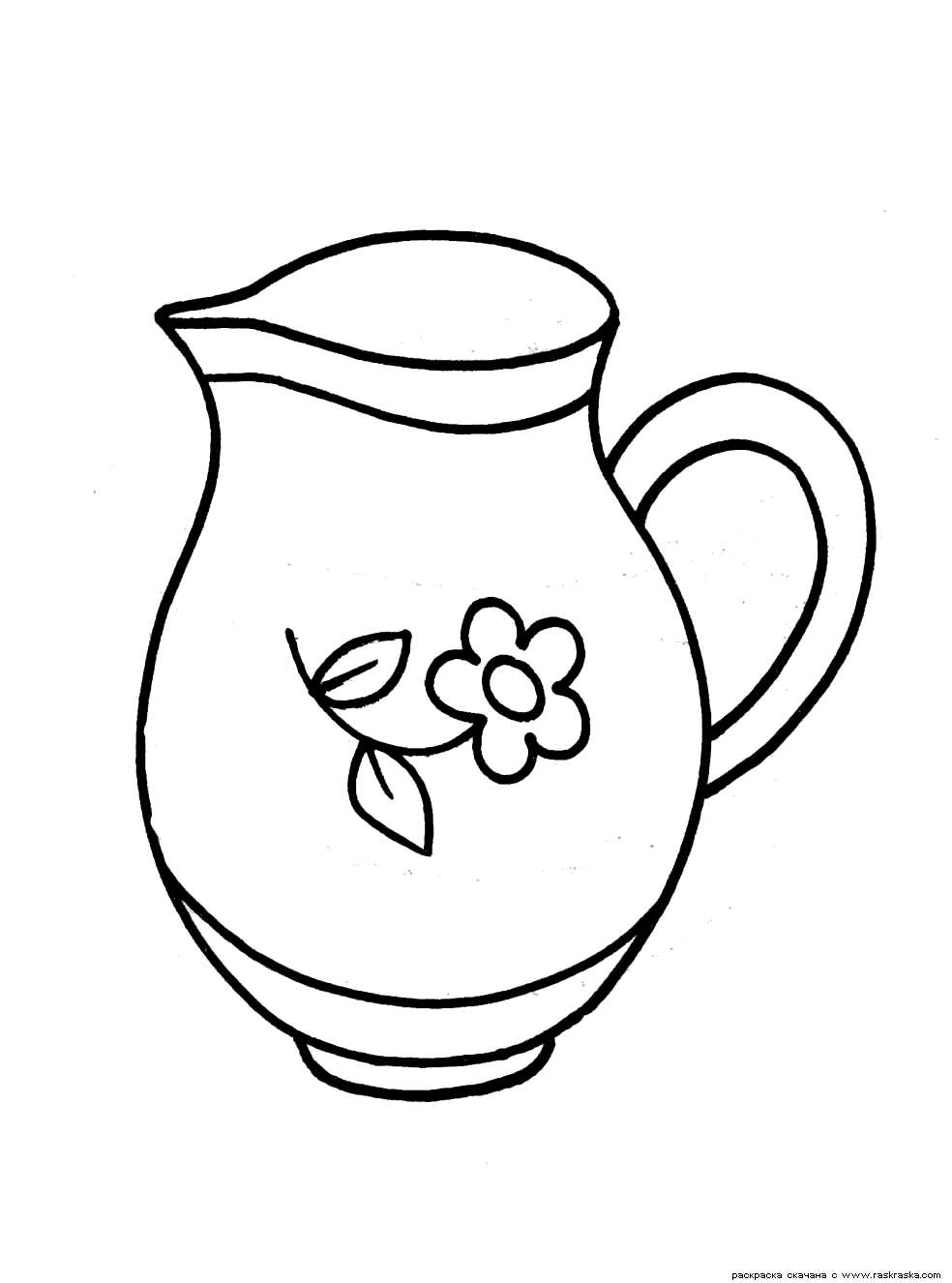 Раскраски с изображениями посуды для девочек