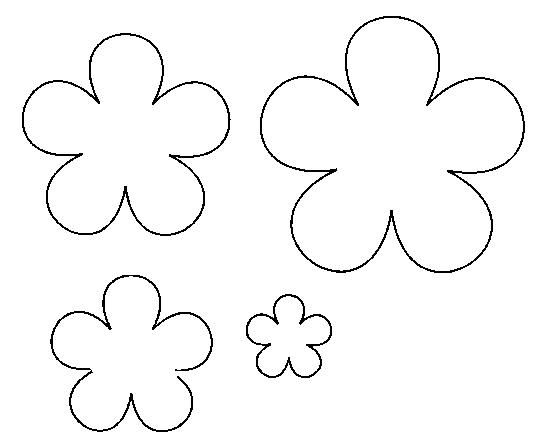 Контуры цветов для вырезания скрапбукинга поделок и аппликаций скачать беспла...