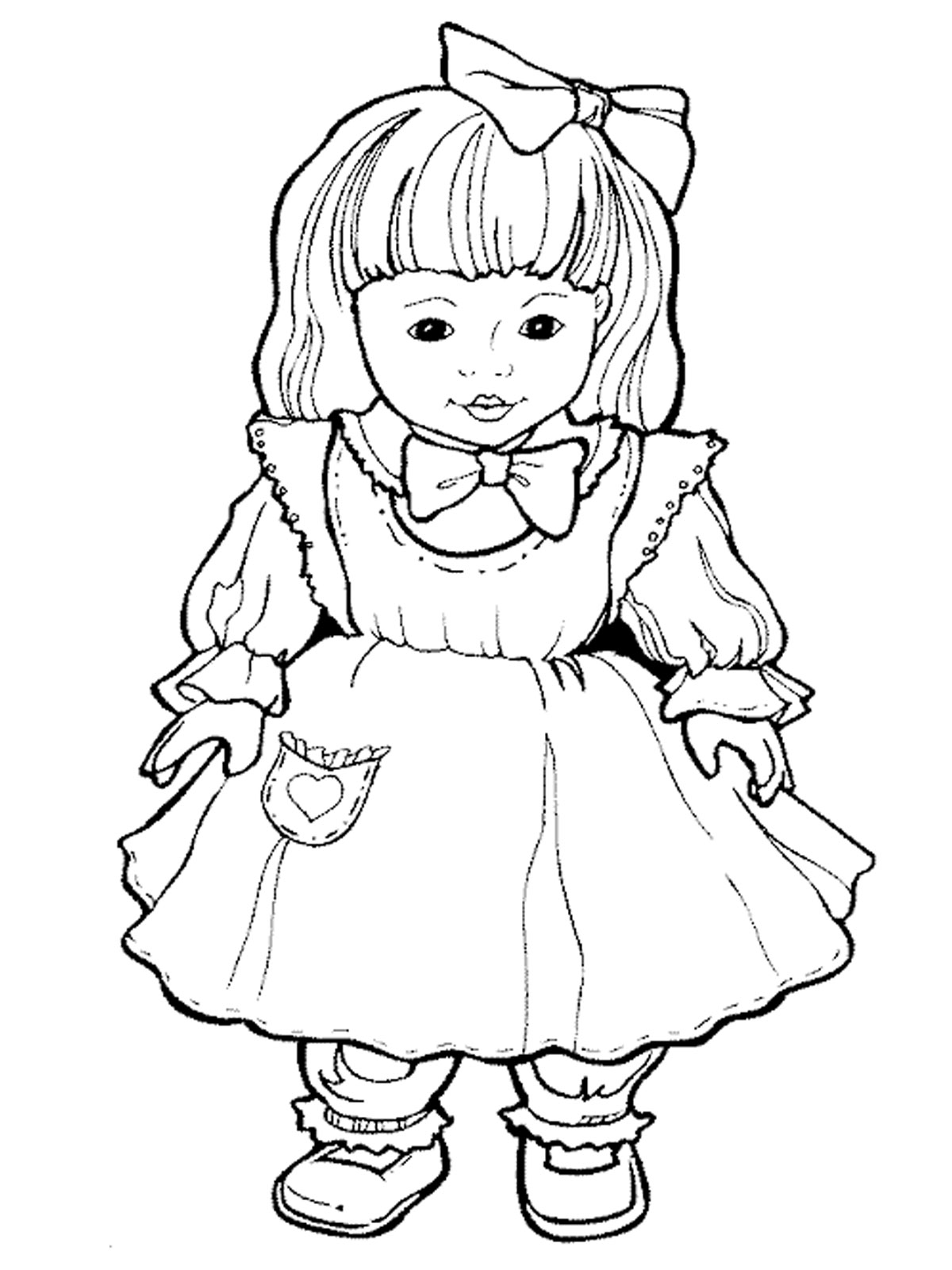 Раскраски с куклами для девочек