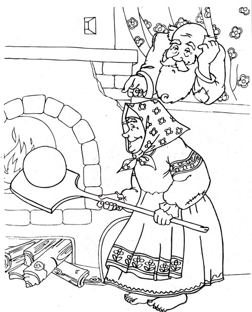 Раскраска колобок для детей распечатать в хорошем качестве 